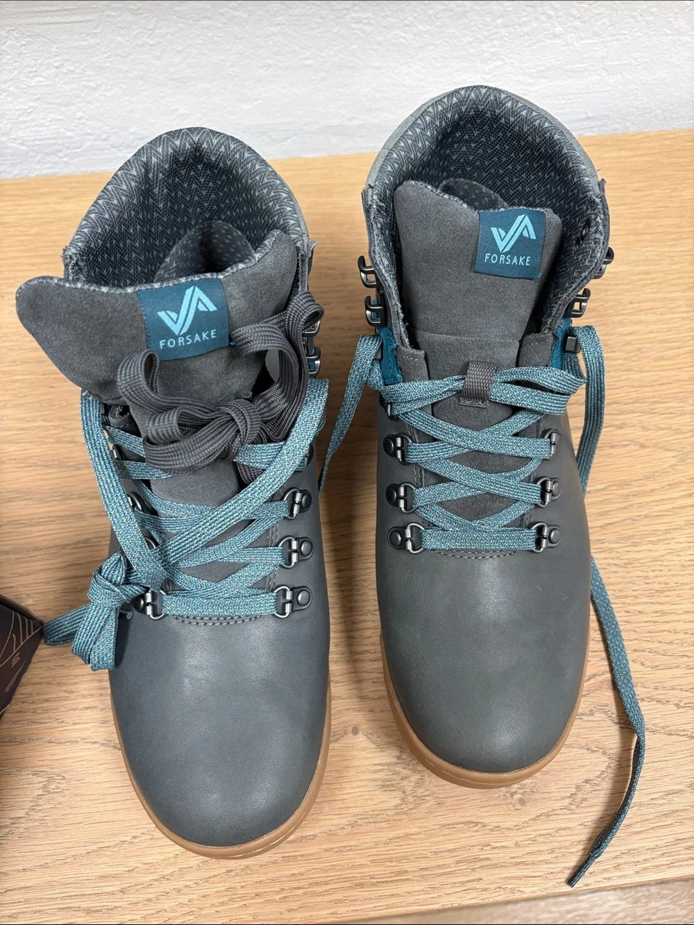 Forsake women Gray and Teal Hiking Boots